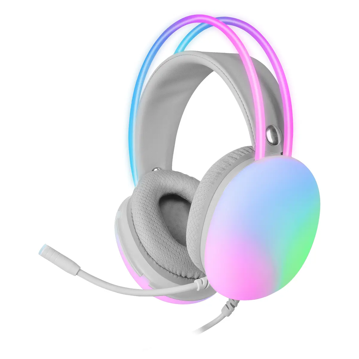 Mars Gaming MH-GLOW Rozā spēļu austiņas Photo 3