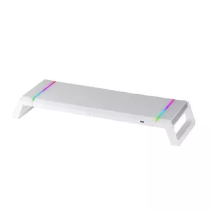 Monitor Stand Mars Gaming MGS-ONE White Chroma RGB Adjustable USB 2.0