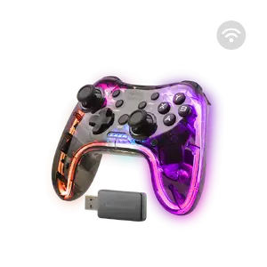 Gamepad Mars Gaming MGP-24 Wireless 2.4GPRO RGB Dual Haptic Vibration