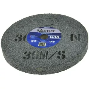 Круг шлифовальный GEKO G78290 — керамический абразив 150×16×12,7 мм, зерно G36