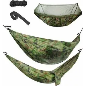 Hammock Malatec Santiago Army 260x140 cm travel camping net hammock