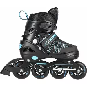 Inline Roller Skates Nils Extreme NH11912-A with Adjustable Replaceable Frame, Size 35–38, Black