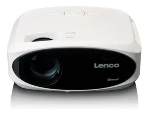 Lenco LPJ-900WH Standard Throw LED Data Projector 1080p Full HD 250 ANSI Lumens Manual Focus Bluetooth