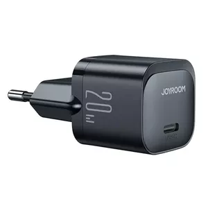 Joyroom JR-TCF02 Mini PD Charger 20W with USB-C to Lightning Cable, Black