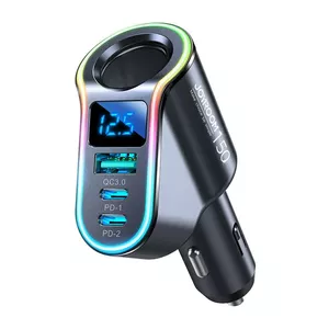 Lādētājs Joyroom JR-CL21 — 1×USB-A, 2×USB-C, līdz 3A