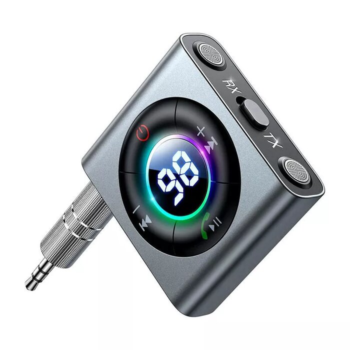 Bluetooth 5.3 AUX transmitter receiver Joyroom JR CB2 AiO.lv