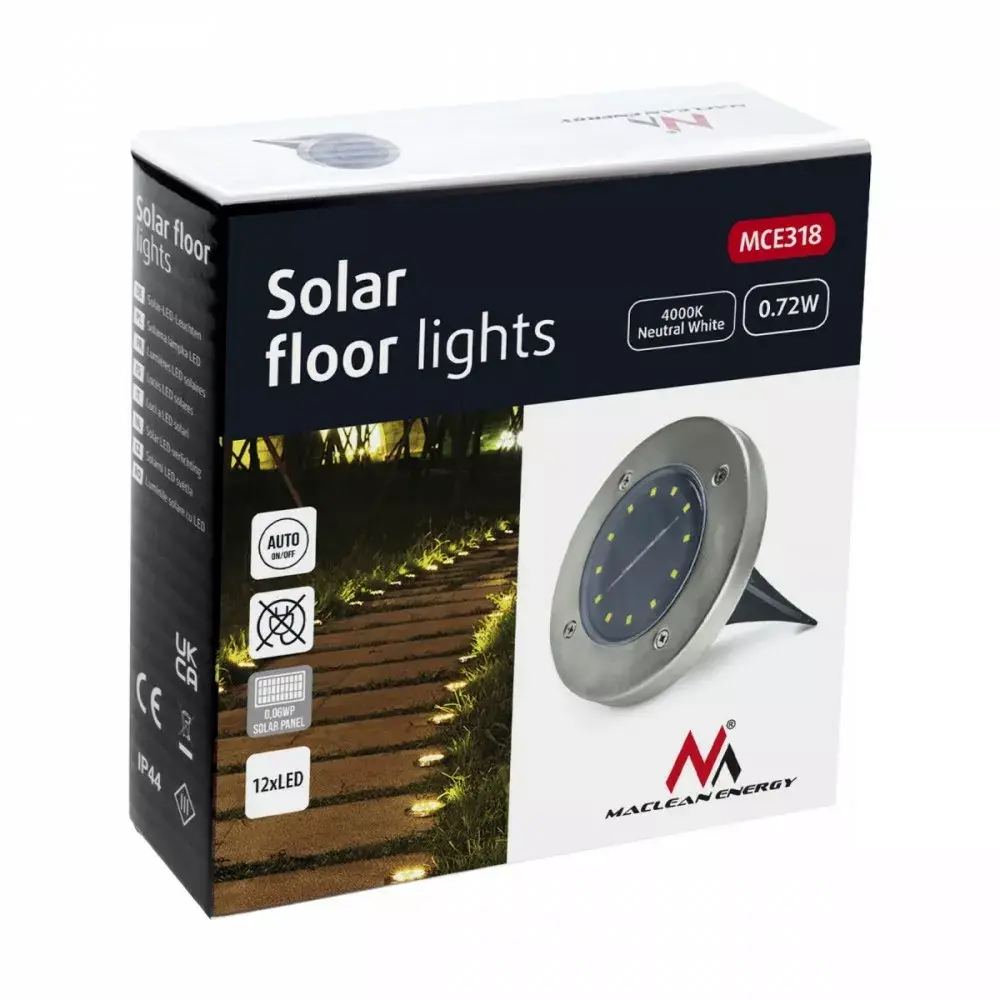 Solar pathway light MACLEAN MCE318 12 SMD 4000K Photo 6