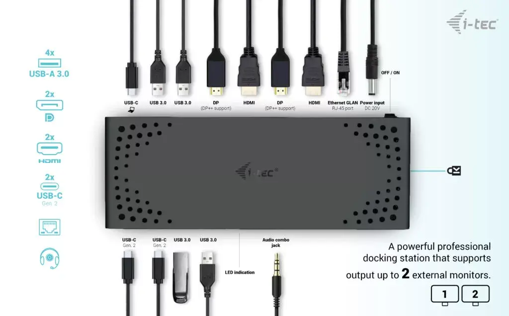 Doku stacija i-tec USB 3.0 / USB-C / Thunderbolt 3 Photo 6