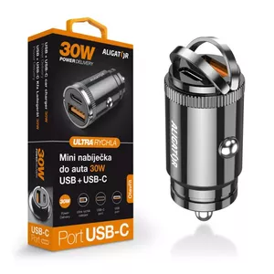 Car Charger Aligator CHPD0006 Universal Fast Charging Black