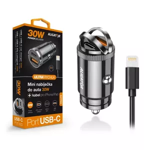 Car charger ALIGATOR CHPD0008 Power Delivery 30W with USB-C and USB-A ports