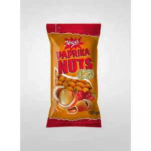 Snack peanuts Jėga Crunchy Shell Paprika Flavor 100 g - roasted coated peanuts