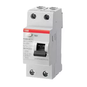 RCD (atlikušā strāvas pārtraucējs) ABB FH202 AC-25/0.03 25 A 2-polu (tips AC)