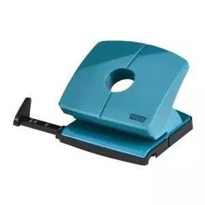 Paper hole punch NOVUS B220 ColorID bright petrol, 2-hole desktop punch