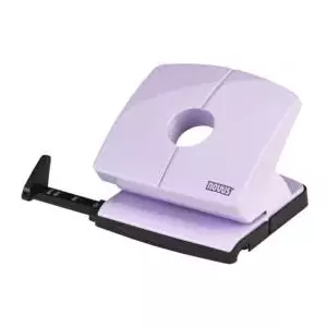 Paper hole punch NOVUS B220 ColorID 2-hole, compact desktop model, pretty lilac