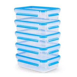 EMSA N10307 Rectangular Set 0.8 L Blue, Transparent 5 pc(s)