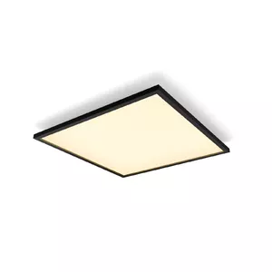 Smart ceiling light Philips Hue White ambience Aurelle Square Panel Black