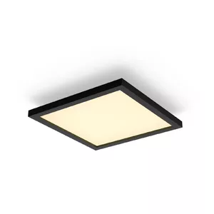 Smart ceiling light Philips Hue White ambience Aurelle Square Panel Black