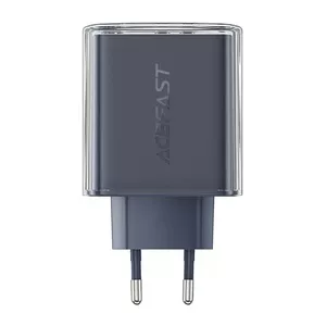 Зарядное устройство Acefast A45 65W 3 порта (1x USB-A, 2x USB-C) серое