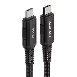 Kabeļa USB-C savienojums ar USB-C Acefast C4-03, 100 W, 2 m (melns)
