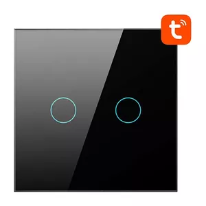 Viedais gaismas slēdzis Avatto TS02-EU-B2 WiFi 2‑pozīciju, melns