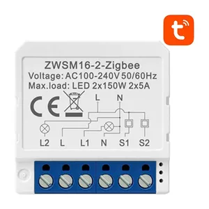 Smart switch module Avatto ZWSM16-W2 ZigBee — in-wall relay module compatible with Tuya