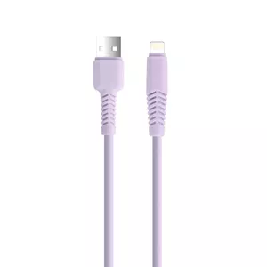 USB‑Lightning kabelis Setty 1,5 m 2,1A — lillā