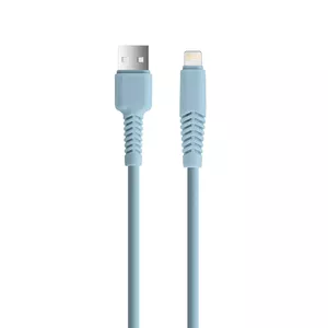 Komplektēšanas kabelis USB - Lightning 1,5 m 2,1A KSA-L-1.523 zils