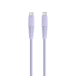 USB-C uz USB-C kabelis Setty KSC-C-1.529 1,5 m 2,1 A lillā