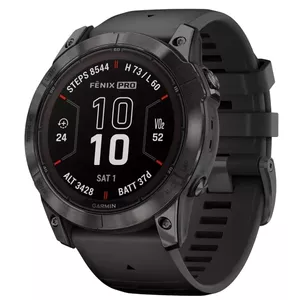Умные часы GARMIN fēnix 7X Pro 51 мм, 1.4" (3.56 см) MIP 280×280, сенсорные, Wi‑Fi, GPS, 32 ГБ, чёрные