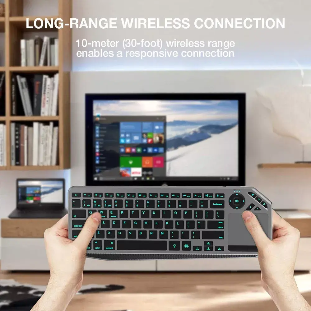 TECHLY ICTB9801TB mini wireless keyboard — RF + Bluetooth Photo 7