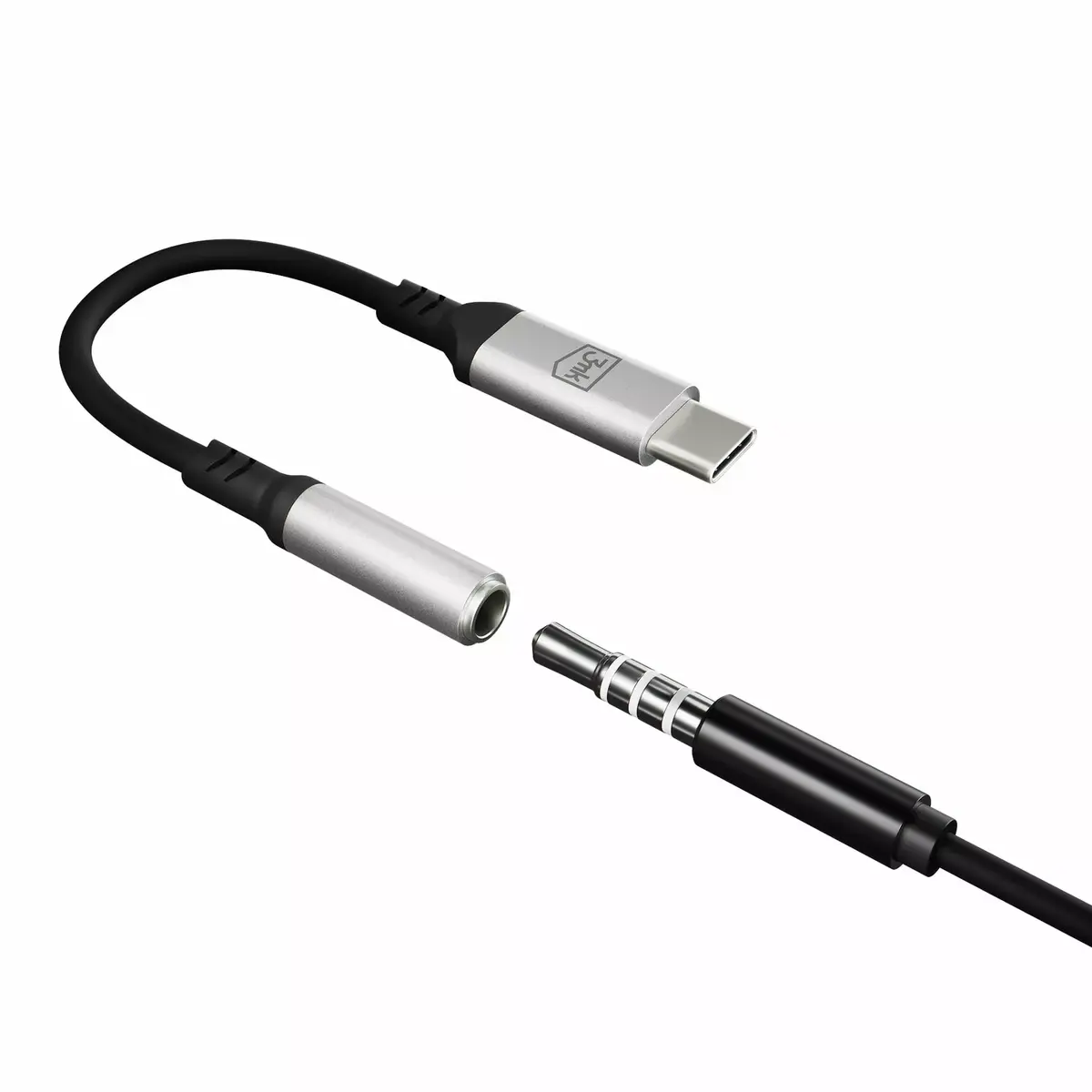 3.5 mm USB kabelis 3MK Jack 3.5 mm Photo 5