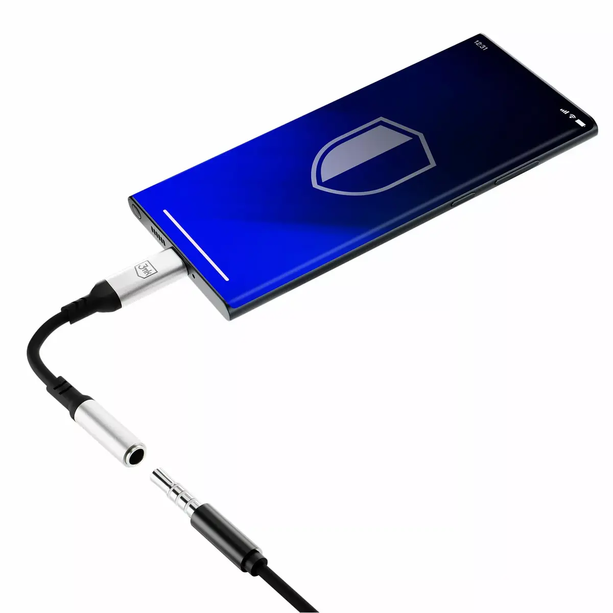 3.5 mm USB kabelis 3MK Jack 3.5 mm Photo 8