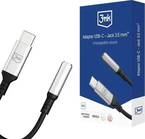 3.5 mm USB kabelis 3MK