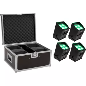 Spot light EUROLITE AKKU UP-4 Entry QCL QuickDMX — battery powered portable QCL wash/spot fixture