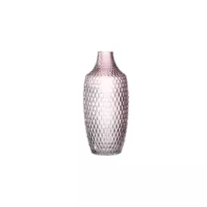 Vase LEONARDO Poesia bottle-shaped glass pink — height 300 mm, Ø 130 mm