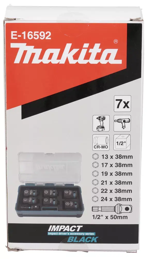 Набор ударных головок Makita E-16592 Photo 5