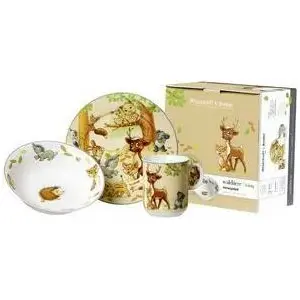 Children's dinnerware set ritzenhoff & breker 3-piece Forest Animals – plate, bowl, cup