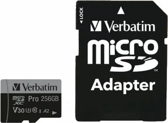 Micro SDXC Card Verbatim 256GB Pro U3 Photo 5