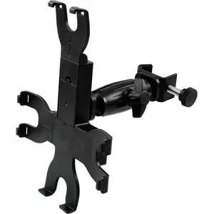 Tablet holder for microphone stands Omnitronic PD-2 adjustable design for tablets and iPads, model 6000628H