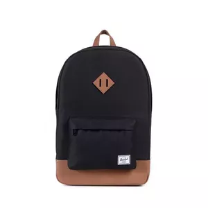 Рюкзак Herschel Heritage черный с коричневым, для ноутбуков 15 дюймов