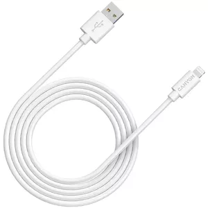 Кабель Canyon CNS-MFIC12W Lightning на USB-A 2 м, белый