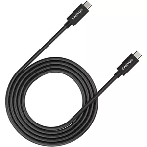 USB C to USB C cable CANYON CNS-USBC42B — 2 m, 20 Gbit/s, black