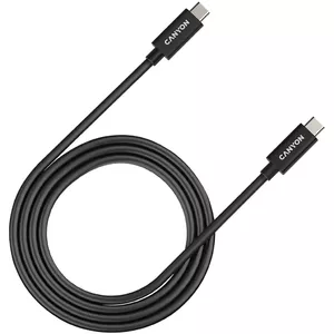 Canyon CNS-USBC44B USB kabelis 1 m USB C Melns