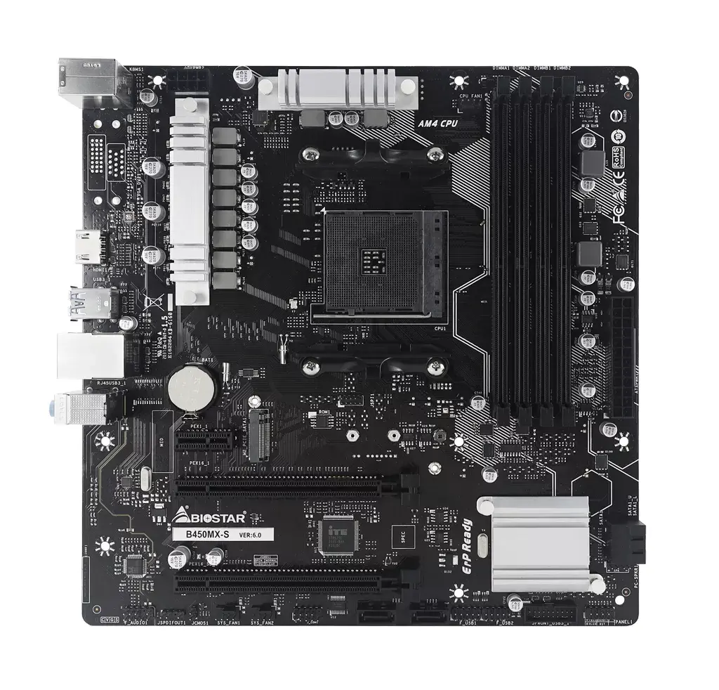 BIOSTAR B450MX-S micro ATX motherboard Photo 2