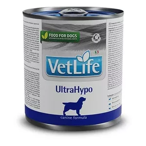 Wet dog food Farmina Vet Life UltraHypo 300 g — hypoallergenic veterinary diet, fish, grain-free