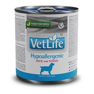 Влажный корм для собак Farmina Vet Life Hypoallergenic Pork & Potato 300 г, взрослым, влажность 80%, белок 4,5%, жир 3%