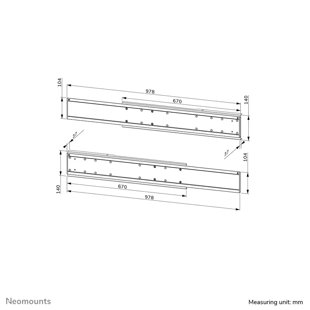 Mounting bar Neomounts ADM-875WH2 Photo 16
