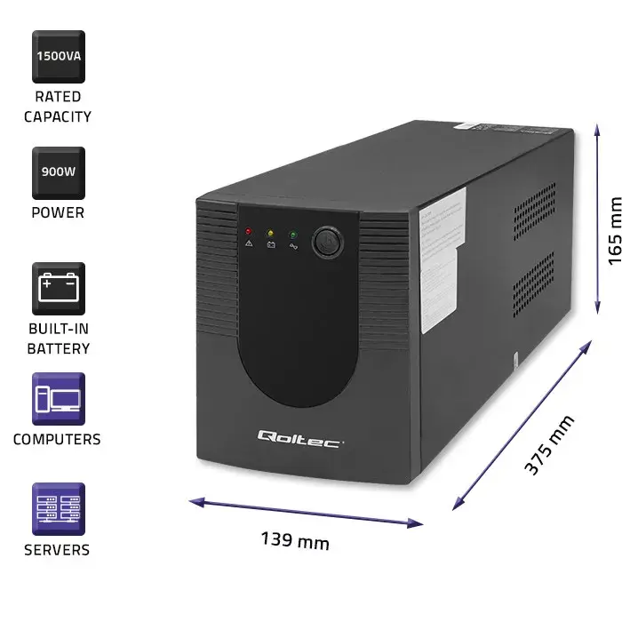 Qoltec UPS 53776 Photo 11