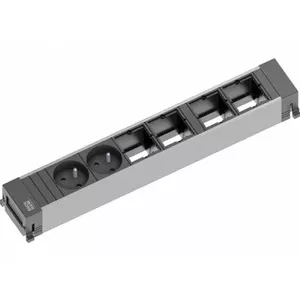 Bachmann POWER FRAME удлинитель 0.2 м 2 розетки AC Внутренний Черный