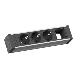 Удлинитель Bachmann VENID 0.2м 3 розетки AC Черный